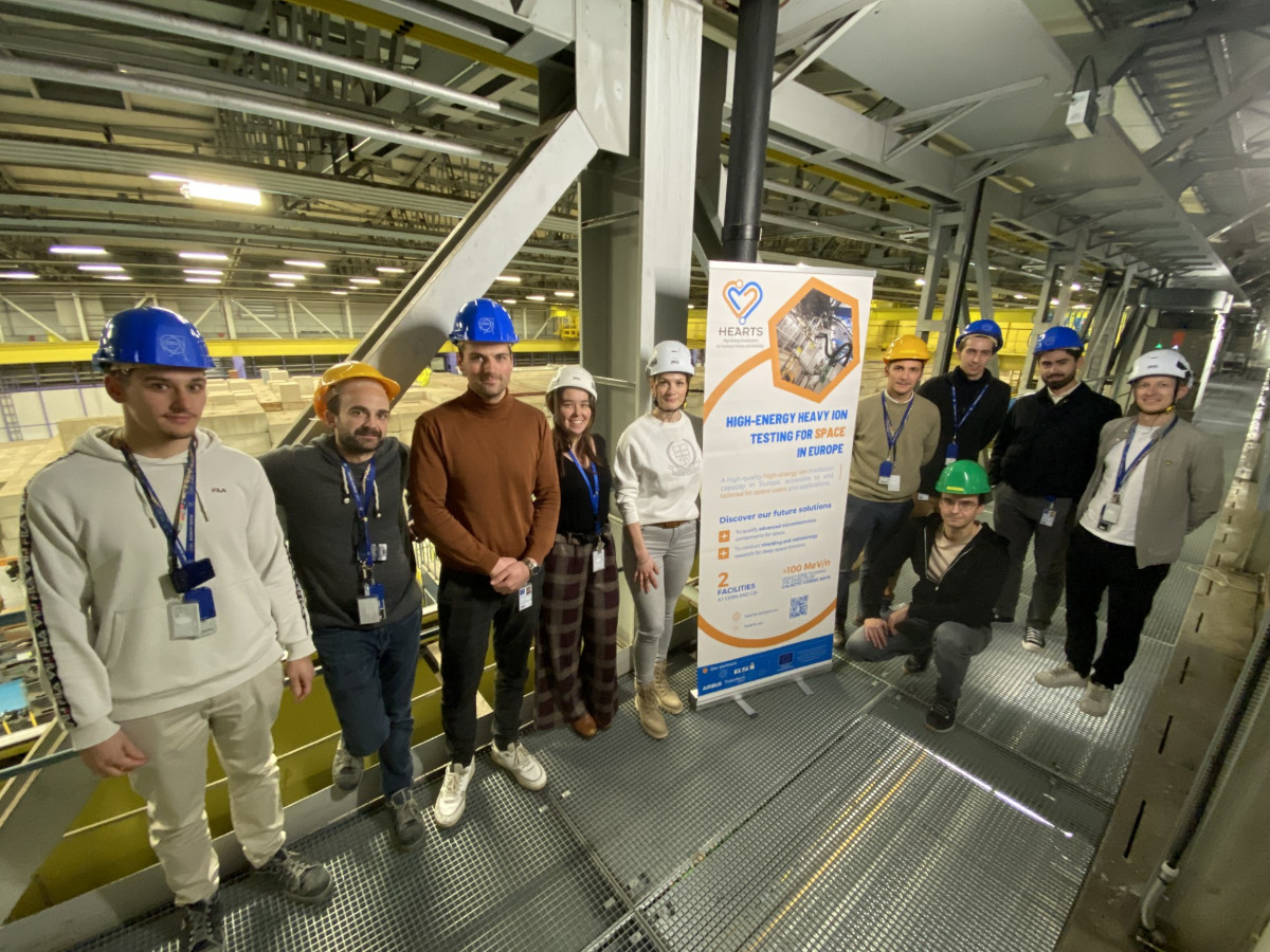 The HEARTS and CERN team that worked on the 2025 user run (Credit: Gerd Datzmann).